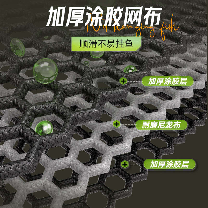 渔之源新款鱼护新型网兜渔护小巧便携钓鱼装鱼袋野钓方形小渔户