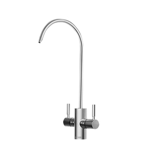 净水器2分鹅颈水龙头304不锈钢厨房净水机RO纯水机双控水龙头