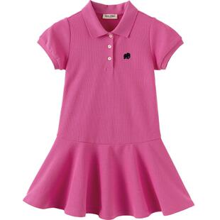 戴维贝拉女童连衣裙儿童裙子夏装新款女孩网球裙夏季运动衣服童装