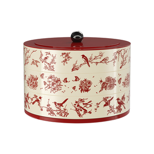 旋转干果盘2026新款客厅家用轻奢高端叠加结婚乔迁瓜子坚果收纳盒