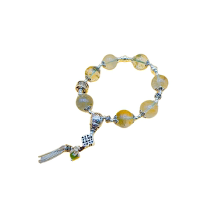 天然水晶手串孙怡同款紫水晶北京流处通绿幽灵天然草莓晶正品代请