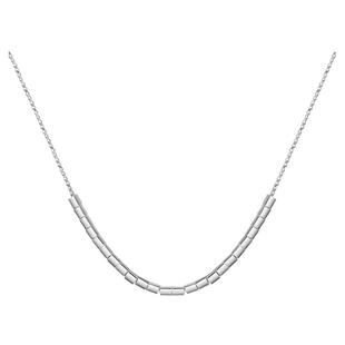 Julius/聚利时几何方块项链女款2026新款爆款925银生日礼物送女友