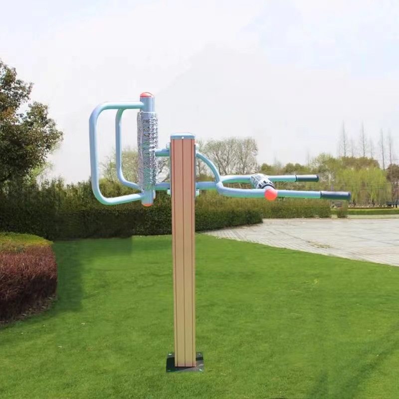 塑木室外全包健身路径小区公园广场社区锻炼漫步机户外健身器材