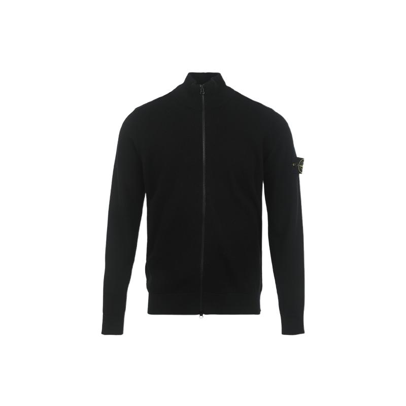 【自营】STONE ISLAND石头岛SS26男士纯色徽章立领羊毛针织开衫