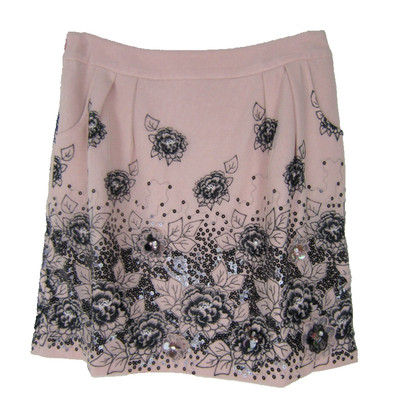 粉红玛琍春夏绣花中裙A裙半身裙