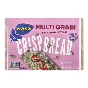 wasa瓦萨全麦饼干浅色黑麦无糖0脂孕妇纯全麦粗粮早餐配料搭配松