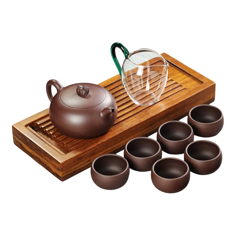 苏蔻宜兴原矿紫泥紫砂壶茶具套装西施纯手工泡茶壶乔迁节日送礼
