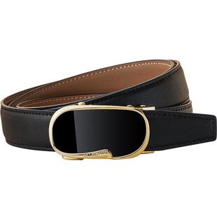 海澜之家皮带女士新款真牛皮自动扣腰带设计感配饰年轻人裤带商务