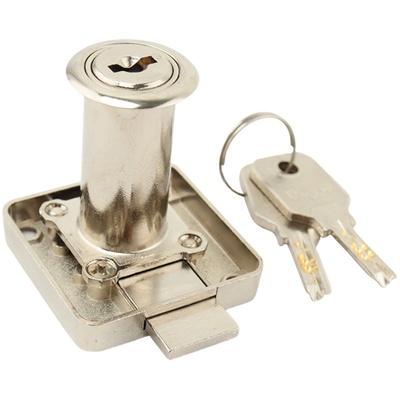 办公桌抽屉锁加长家用黑色柜子