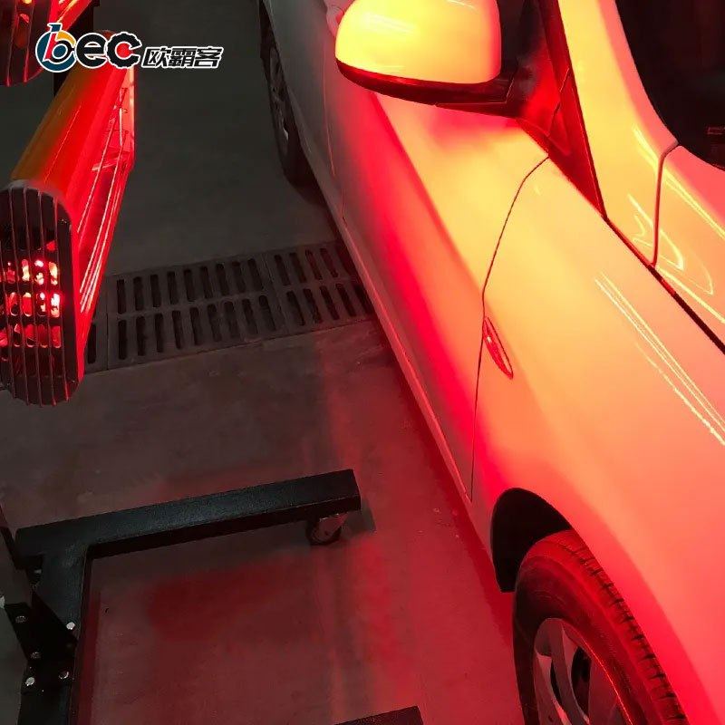 出口汽车钣金修复喷漆烤灯高温移动红外短波定时控温烤漆机可移动