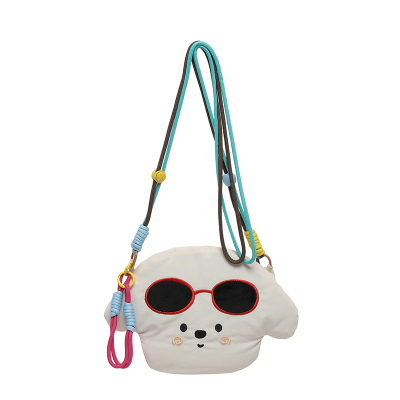 2026新款可爱白色小狗手机包