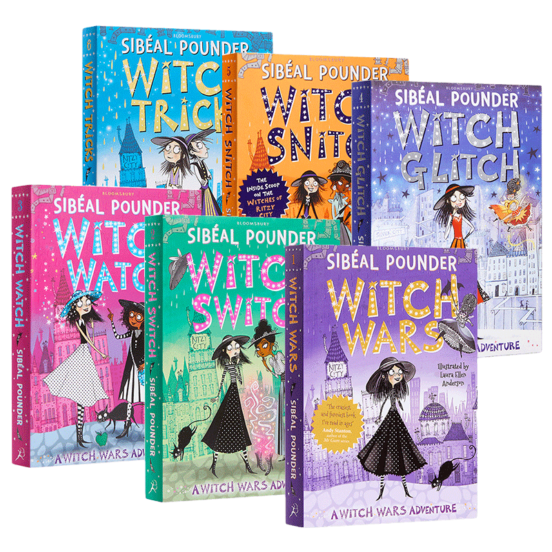 英文原版 Witch War系列 女巫之战1-6套装6册 初级章节书 图画小说故事读物 儿童文学 英文版 进口英语原版书籍