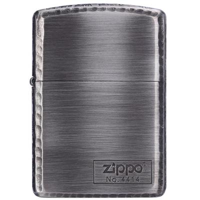 zippo打火机镀银盔甲三面龙