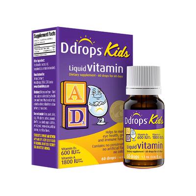 Ddrops滴卓思ad滴剂儿童补钙ad