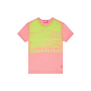 [折扣]DIESEL女士赛车系列印花修身短袖T恤A176110AGRI