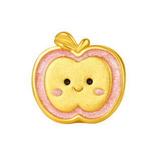 周大福SOINLOVE糖心苹果牛油果水果黄金足金转运珠情人节礼物