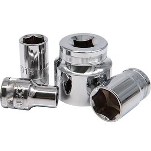 世达大飞六角短套筒1/2套筒批头12.5mm6角套筒头13//14/18/19工具