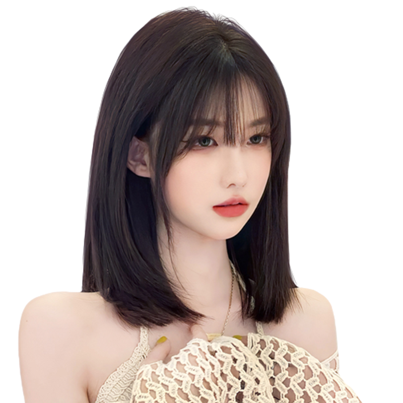 瑞家全真人发丝初恋中长发头套