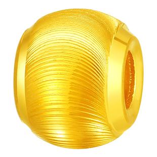 999黄金猫眼金珠散珠纯金转运珠黄金手链足金金珠七夕情人节礼物