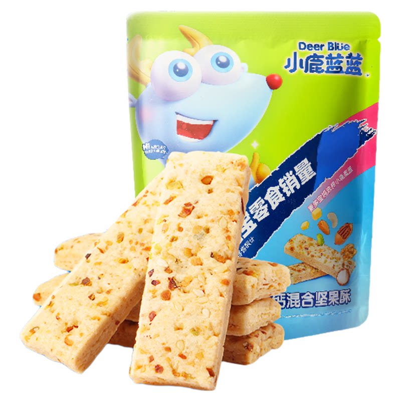 小鹿蓝蓝混合坚果酥无添加白砂糖