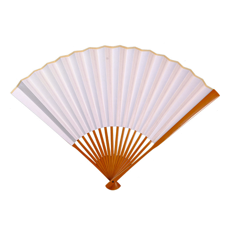 皖南扇庄9.5寸16方精工全老玉竹合青折扇苏工文玩扇全手工扇骨
