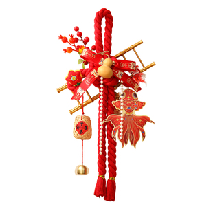 2026新年装饰入户门红色万字结门挂成品春节喜庆氛围布置福字挂件