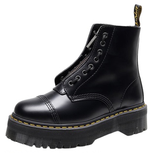 1460DR厚底增高高帮马丁靴女英伦风Sinclair前拉链真皮松糕皮短靴