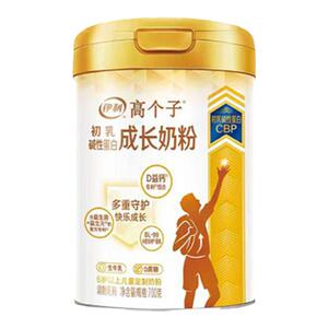 伊利高个子儿童成长高钙乳铁蛋白双益生菌学生牛乳冲饮牛奶粉CBP