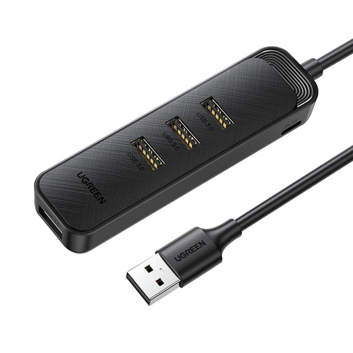 绿联USB3.0扩展器集分线器转换接头拓展插头多口外接U盘HUB加长延长线多功能typec接口usp笔记本台式电脑ubs