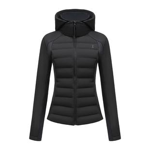 【90白鹅】安欧兔沙漏腰轻薄排骨羽绒服女修身弹力内搭拒水可拆帽