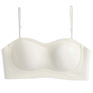 细肩带美背内衣女2026新款爆款聚拢小胸无痕吊带抹胸一体式文胸罩