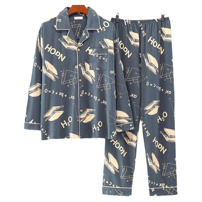 男士100%纯棉家居服套装