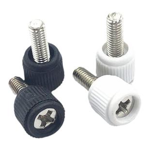 十字手拧螺丝机柜机箱手柄螺钉圆头滚花手扭塑胶头调节螺钉M3M4