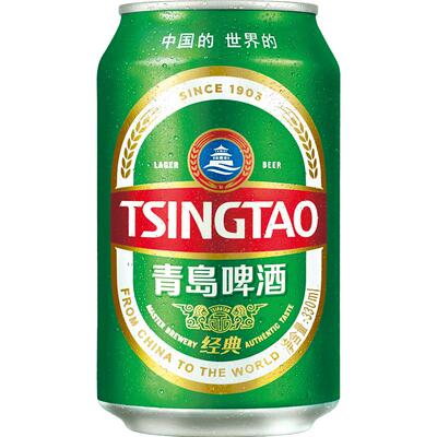 青岛经典小罐啤酒11度330ml*24听