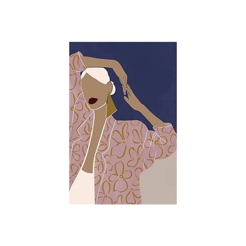 白鹿艺术手绘油画人物印象装饰画