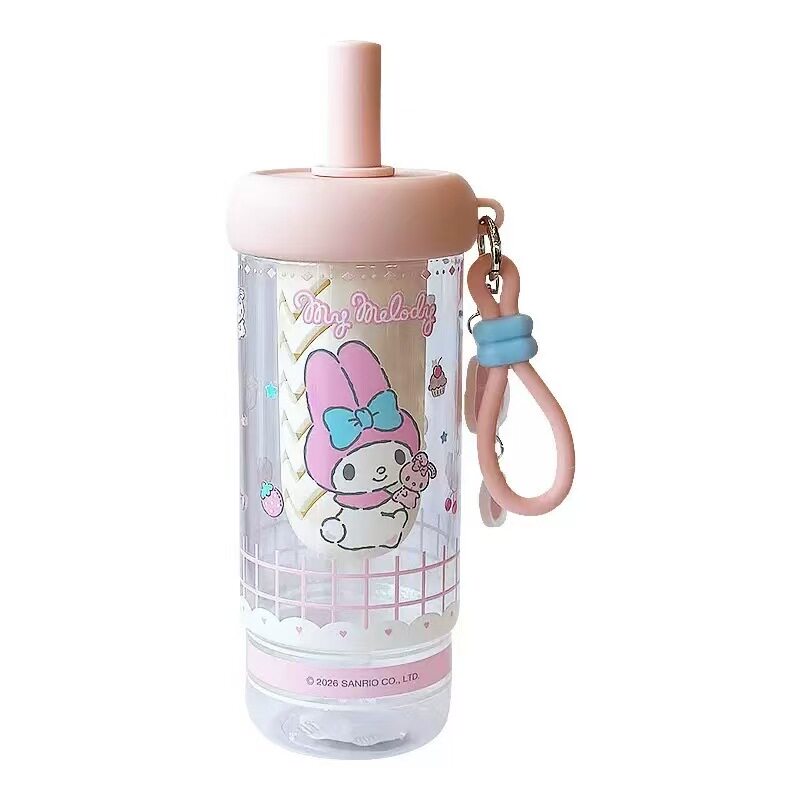三丽鸥女生大容量吸管水杯