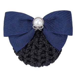 护士头花女网兜职业银行柜员物业服务员气质盘发头饰发饰2026新款