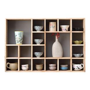 建盏茶杯架小紫砂壶架实木多宝阁中式博古架茶具收纳展示架50格