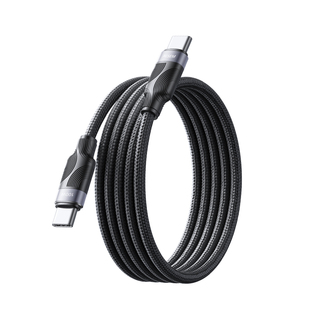 西圣K1磁吸充电线双Type-C 100W快充适安卓苹果iPhone16e/15Pro/17系列/iPad平板车载办公旅行伸缩数据贴贴线