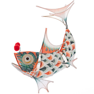 王的手创 元旦鱼灯手工diy材料包古风竹编灯笼2026新款大花灯汉服