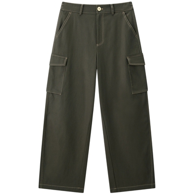 【商场同款】太平鸟2026年春季新款阔腿工装弯刀休闲裤A3GBG1139