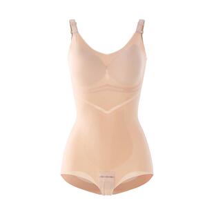 婷美【蚕丝抑菌裆】夏超薄连体塑形衣收腹提臀无痕全身显瘦美体衣