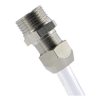 终端卡套接头铜管螺纹直通