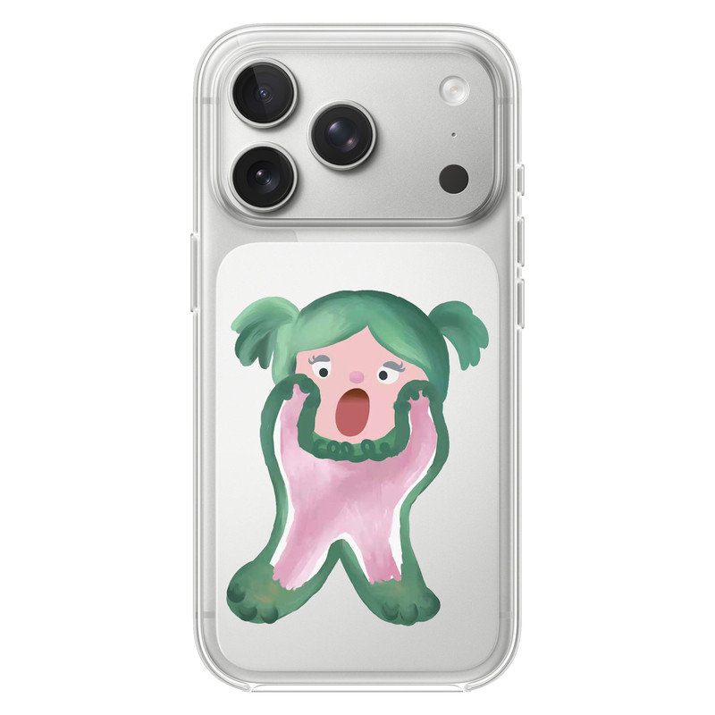 小绿人可爱适用iphone17PROMAX卡通13动漫15PRO简约12创意情侣14苹果16promax透明手机壳华为小