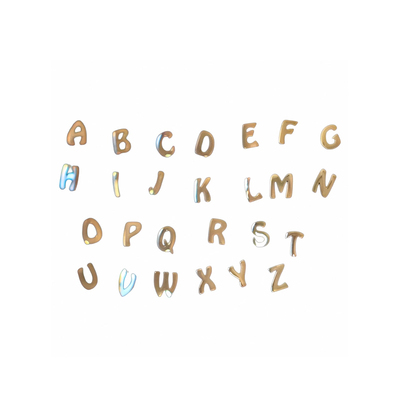 经典字母14K金简约耳钉小巧日常