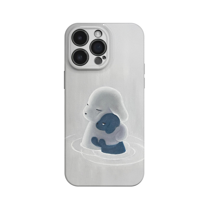 悲伤小狗~简约独特ins适用苹果17promax手机壳iphone16华为pura70小米15opporeno14荣耀400治愈iqoo13红米k80