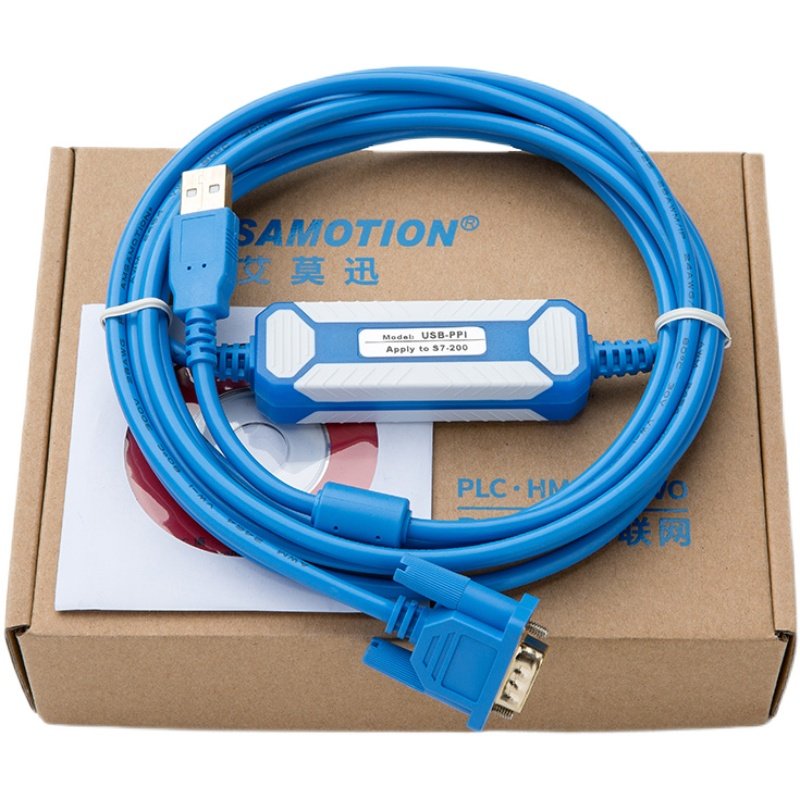 适用 西门子s7-200plc编程数据线smart电缆下载通讯连接线USB-PPI