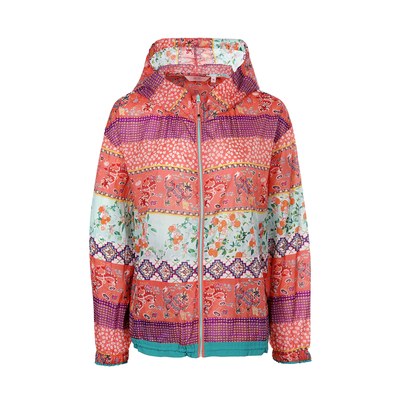 渔FISHING文艺民族风印花外套2026春新款连帽度假风上衣FGIA3030