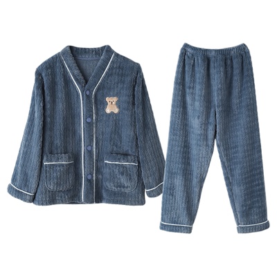 Dreamydiary男童珊瑚绒保暖睡衣