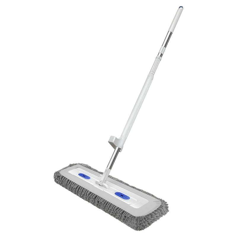 雪尼尔拖把平板家用一拖净免手洗不锈钢新款吸水拖布干湿两用免洗